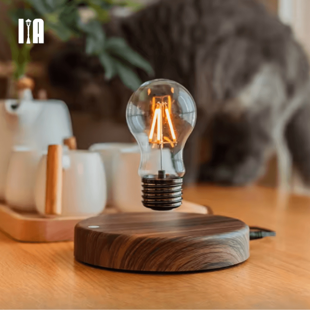 Lâmpada de Led Flutuante Com Levitação Magnética
