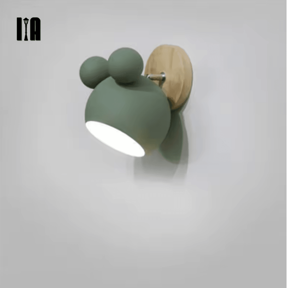 Luminária de Parede Nórdica Estilo Mickey Mouse