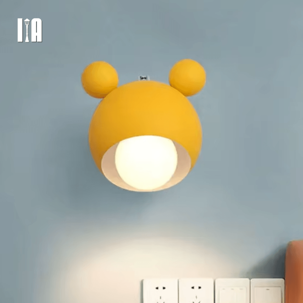 Luminária de Parede Nórdica Estilo Mickey Mouse