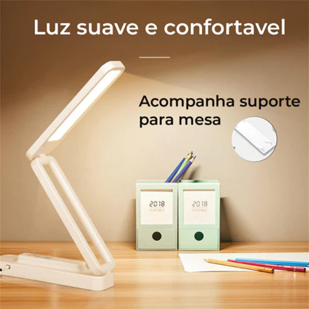 Luminária De Mesa Retrátil Para Armazenamento
