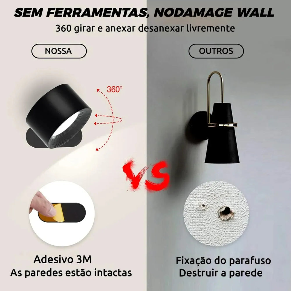Luz de parede sem fio Iluminaura™