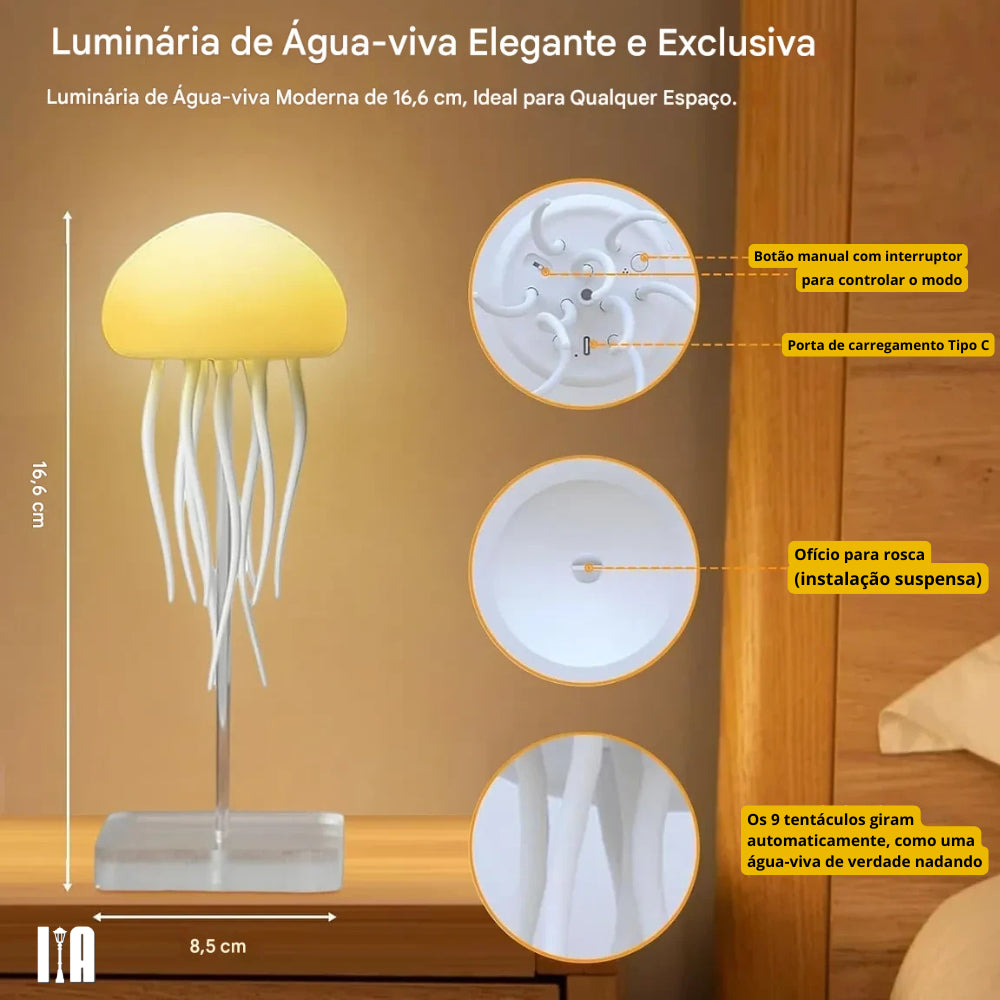 Medusa Flutuante Iluminaura™