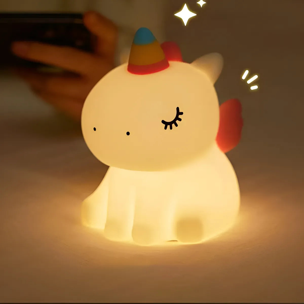 Luminária de Unicórnio Silicone