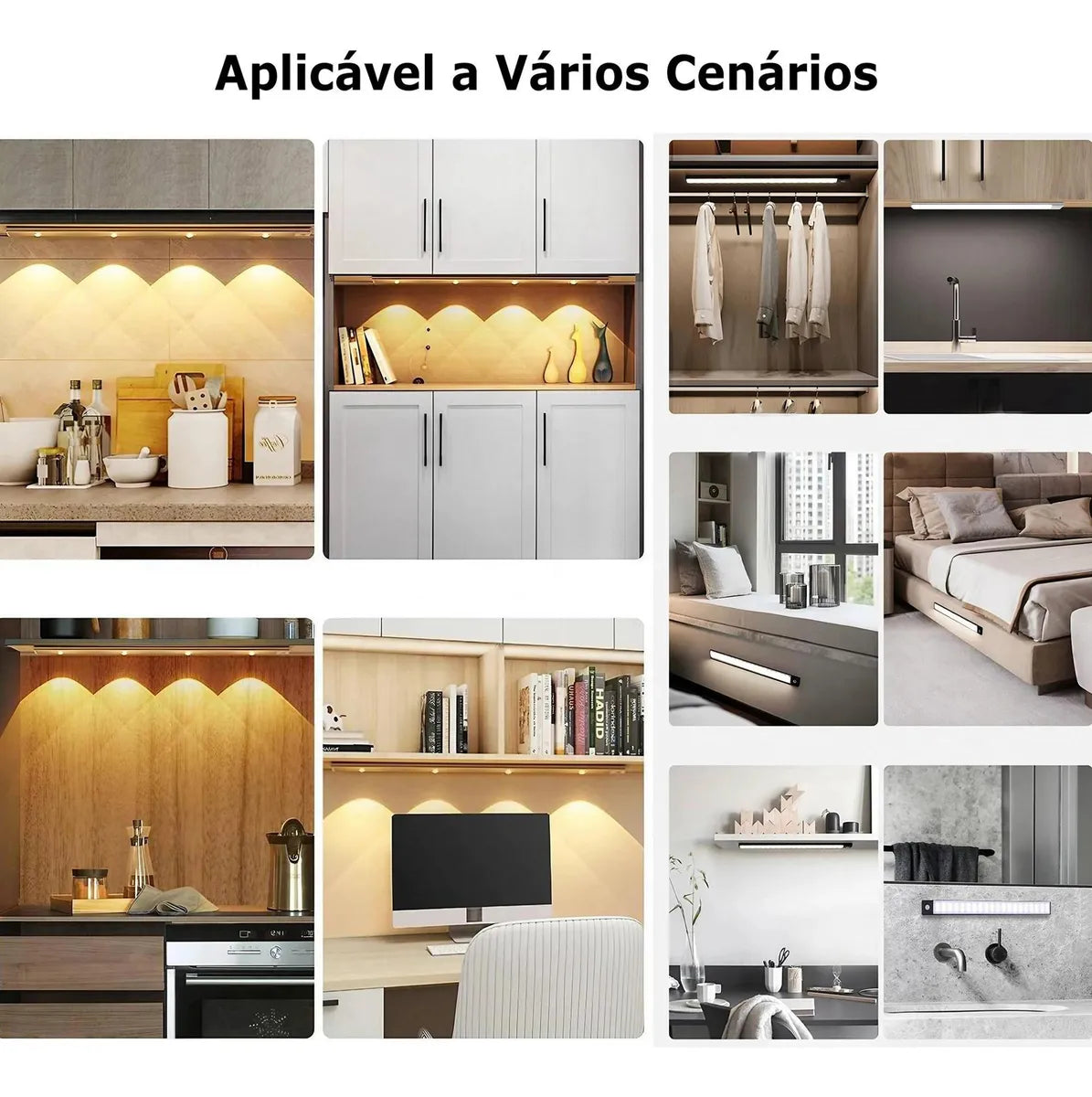 Lâmpada LED Ultra Fino - Sensor de Presença
