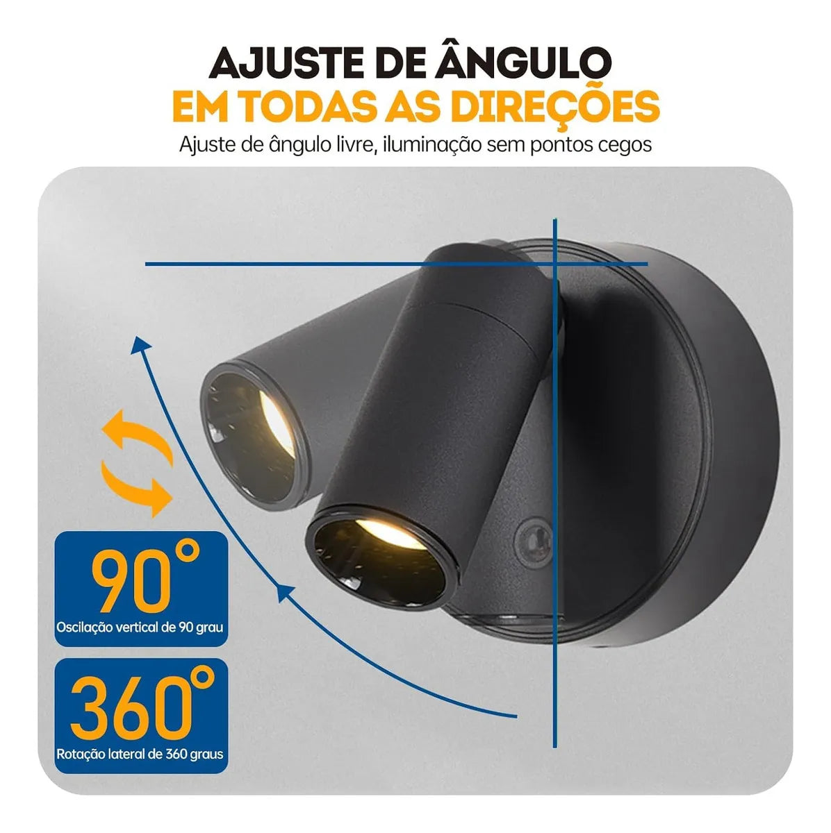 Luminária Arandela Spot Recarregável - Com Controle