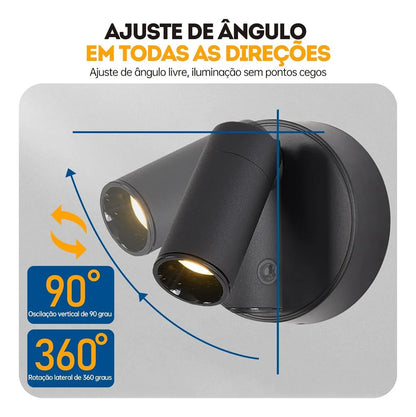 Luminária Arandela Spot Recarregável - Com Controle