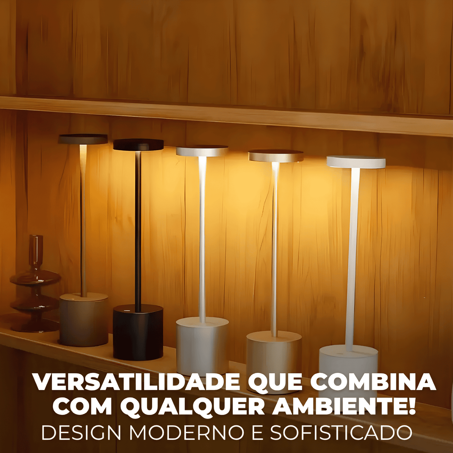Luminária Minimalista Sem Fio