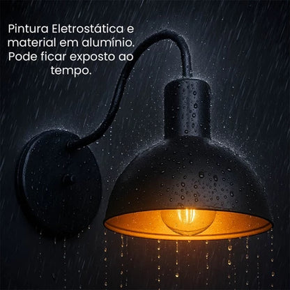 Arandela Industrial de Alumínio - Lâmpada (Não Inclusa)