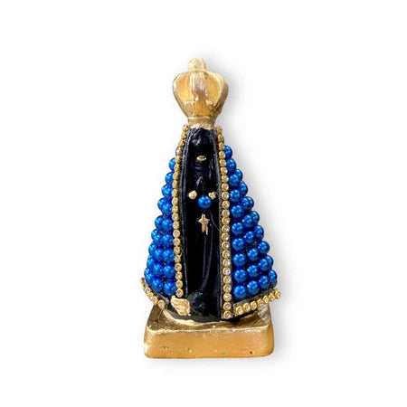 Imagem Nossa Senhora Aparecida Azul 11cm Gesso