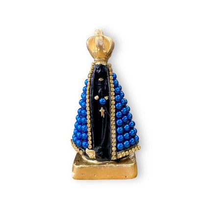 Imagem Nossa Senhora Aparecida Azul 11cm Gesso