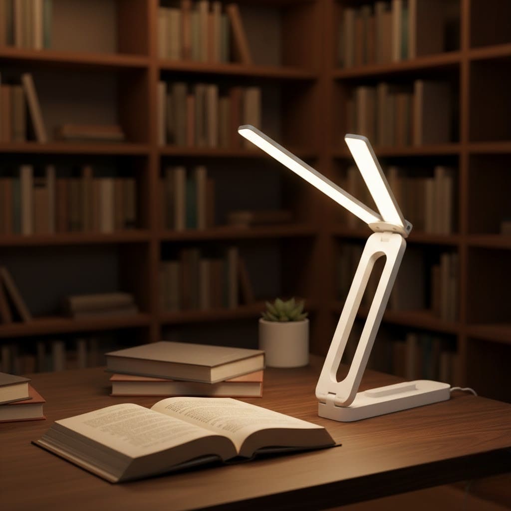 Luminária De Mesa Retrátil Para Armazenamento