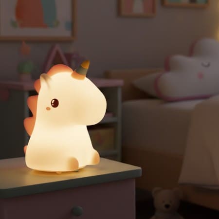 Luminária de Unicórnio Silicone